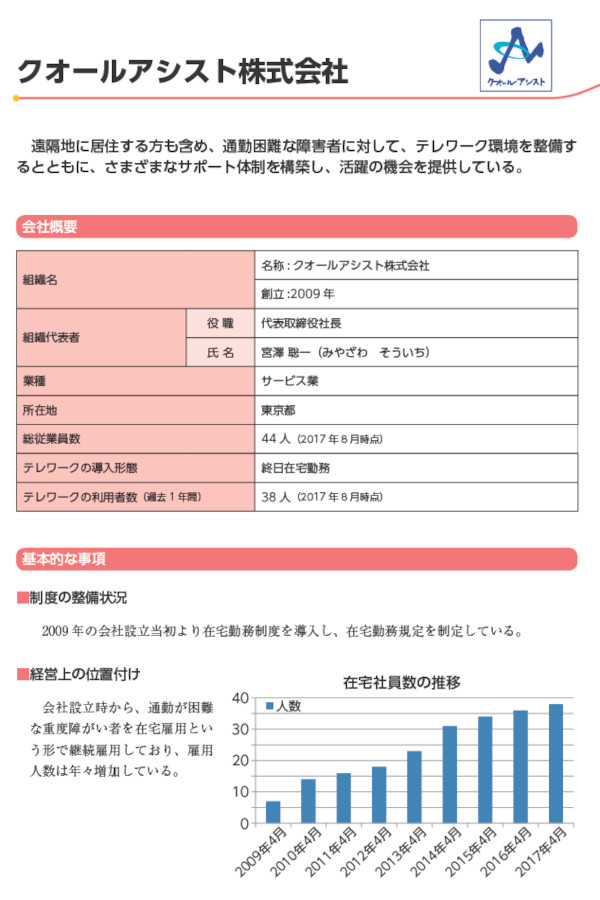 厚生労働省のテレワーク総合ポータルサイトに弊社が掲載